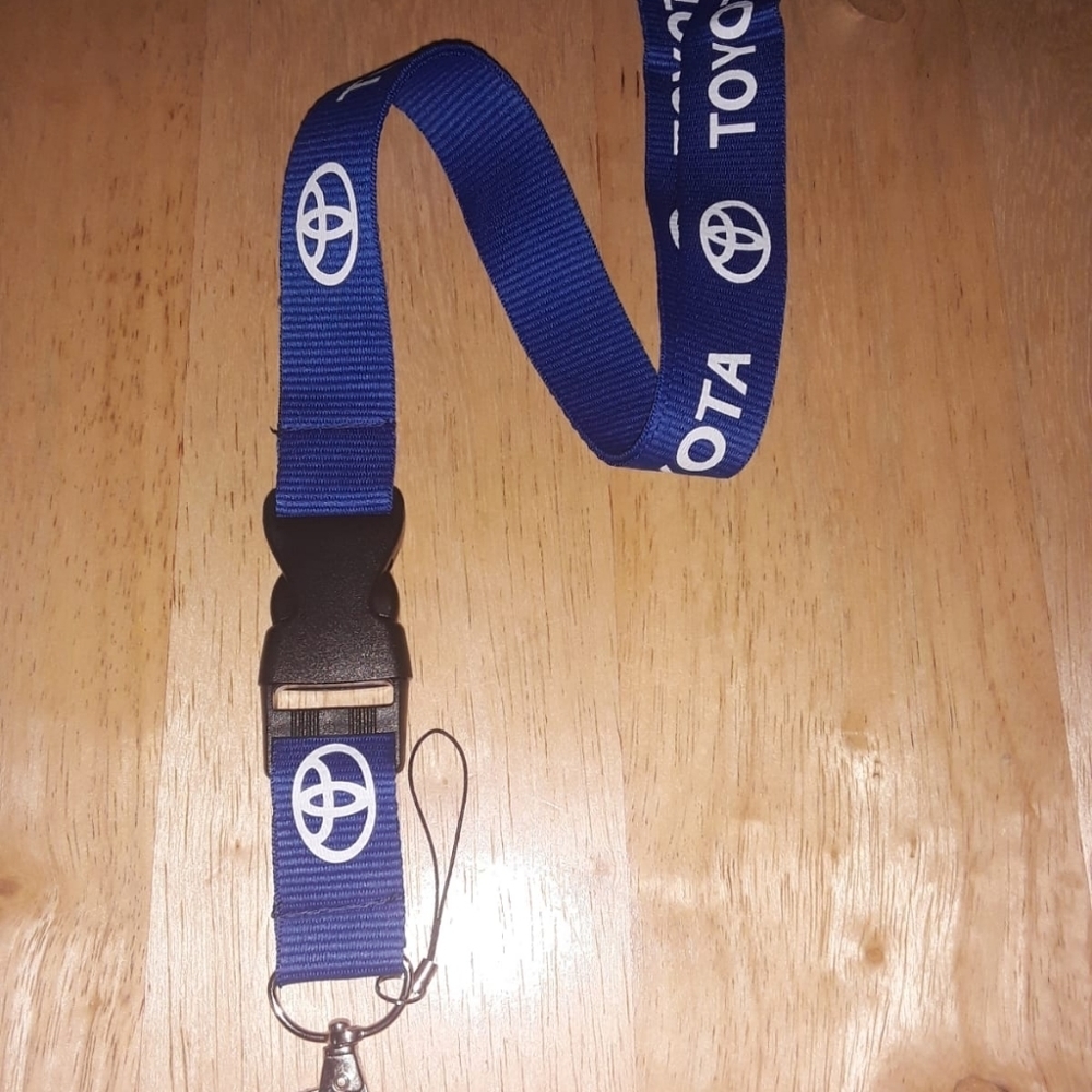 Best Car Key Holder Brand Toyota Blue One Size Lanyard with Metal Clip